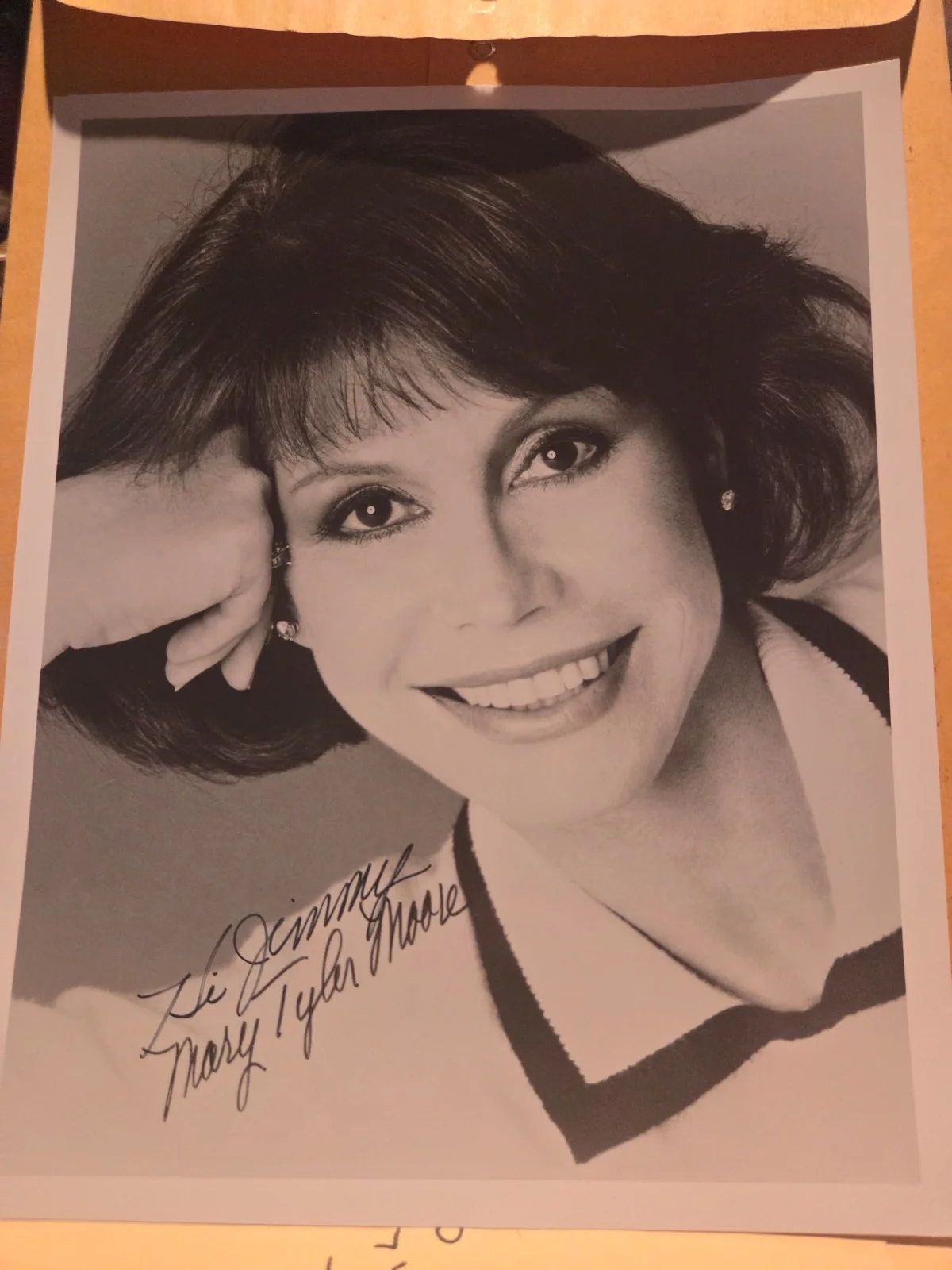 Mary Tyler Moore — MARY TYLER MOORE Autographed 8x10 Photo Inscribed To Jimmy Dick Van Dyke Signed, изображение 2