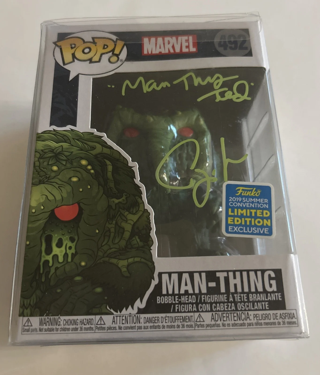 Carey Jones — Funko Pop! Man Thing #492 - Autographed by Carey Jones - Werewolf by Night