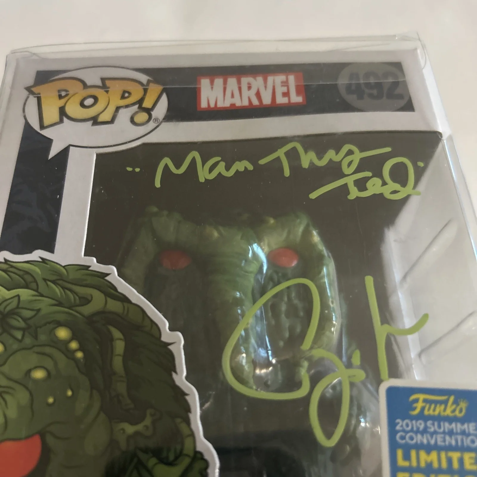 Carey Jones — Funko Pop! Man Thing #492 - Autographed by Carey Jones - Werewolf by Night, image 2