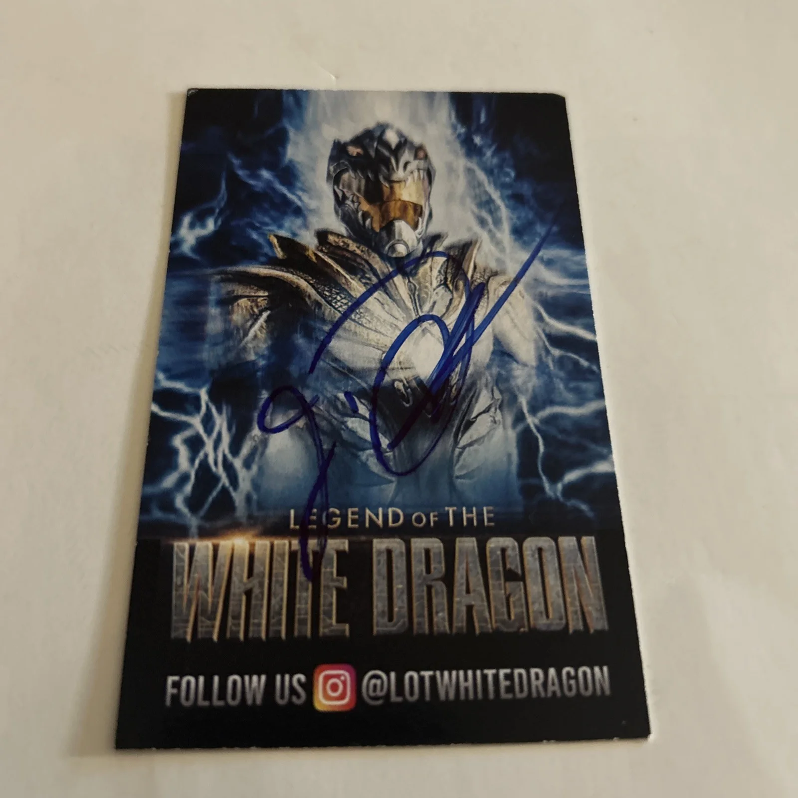 Jason David Frank — Jason David Frank Legend Of The White Dragon Signed Card Power Rangers