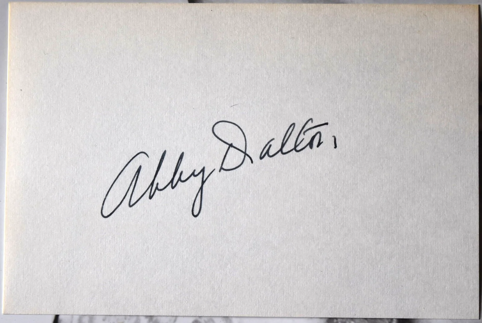 Abby Dalton Hand Signed Card, image 2