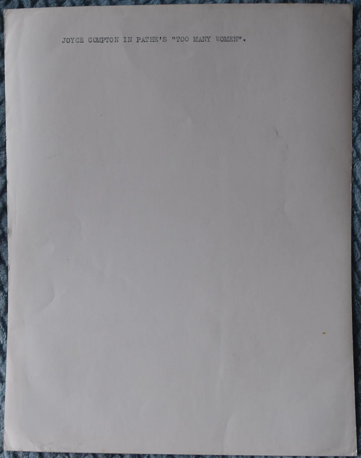 Joyce Compton Hand Signed Paper, image 3