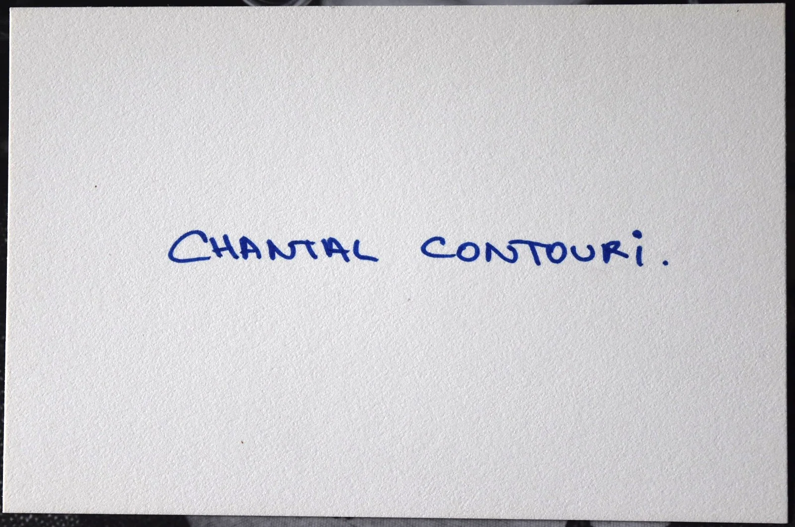Chantal Contouri Hand Signed Card, image 2