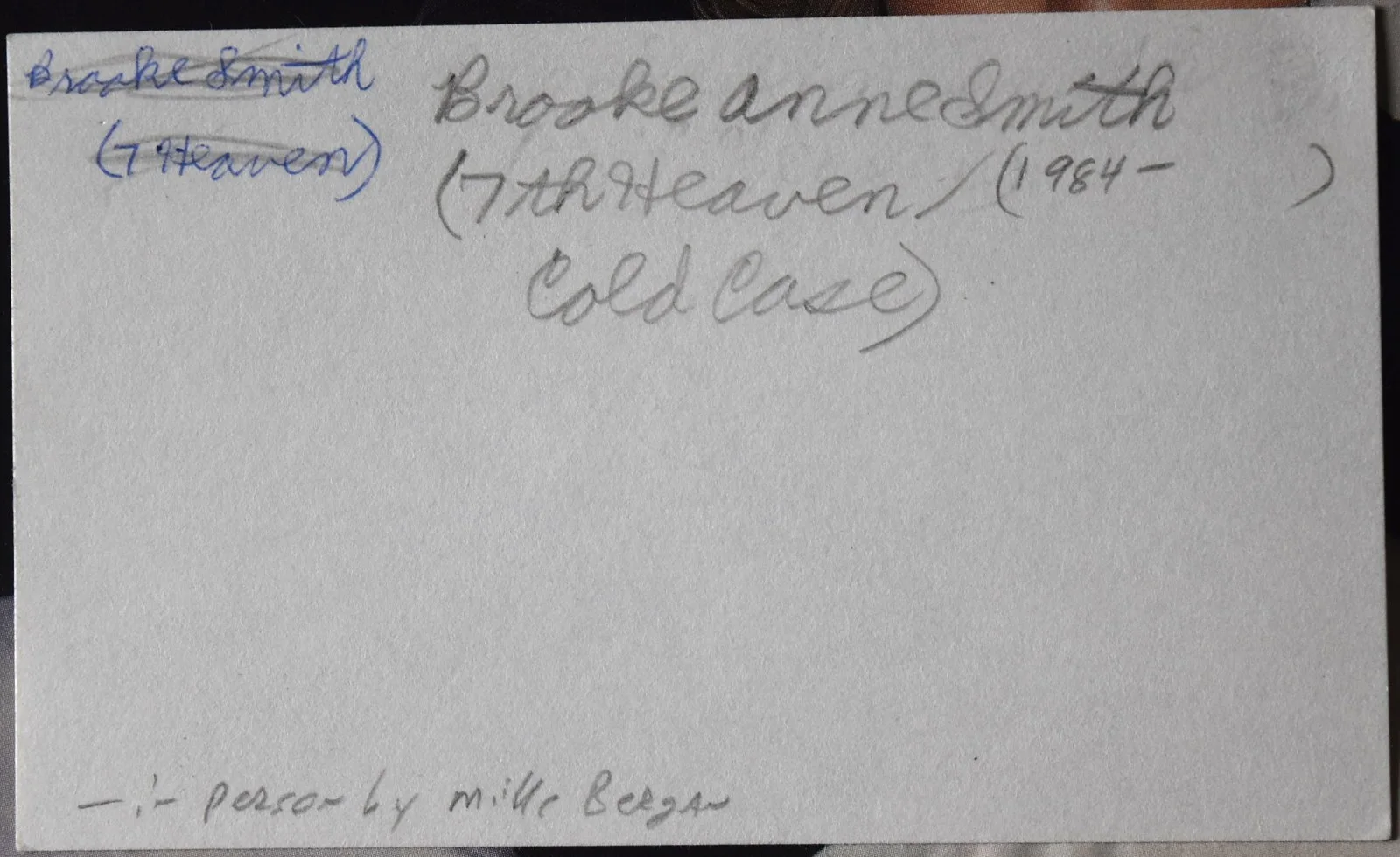 Brooke Smith Hand Signed Card, image 3
