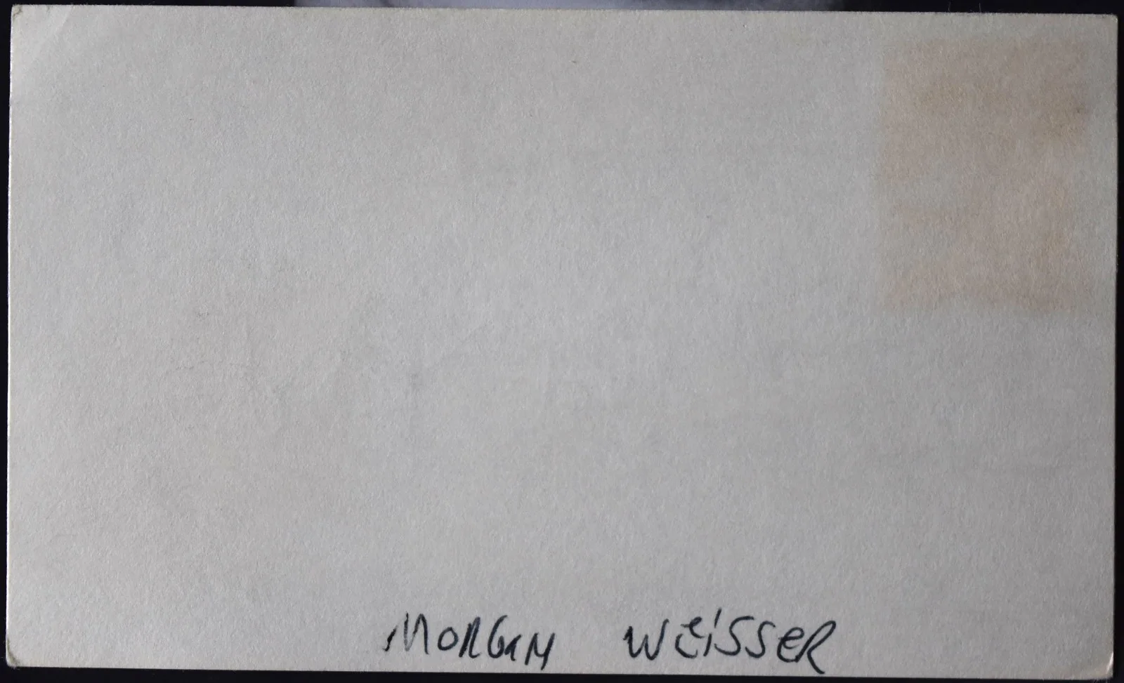 Morgan Weisser Hand Signed Card, image 3