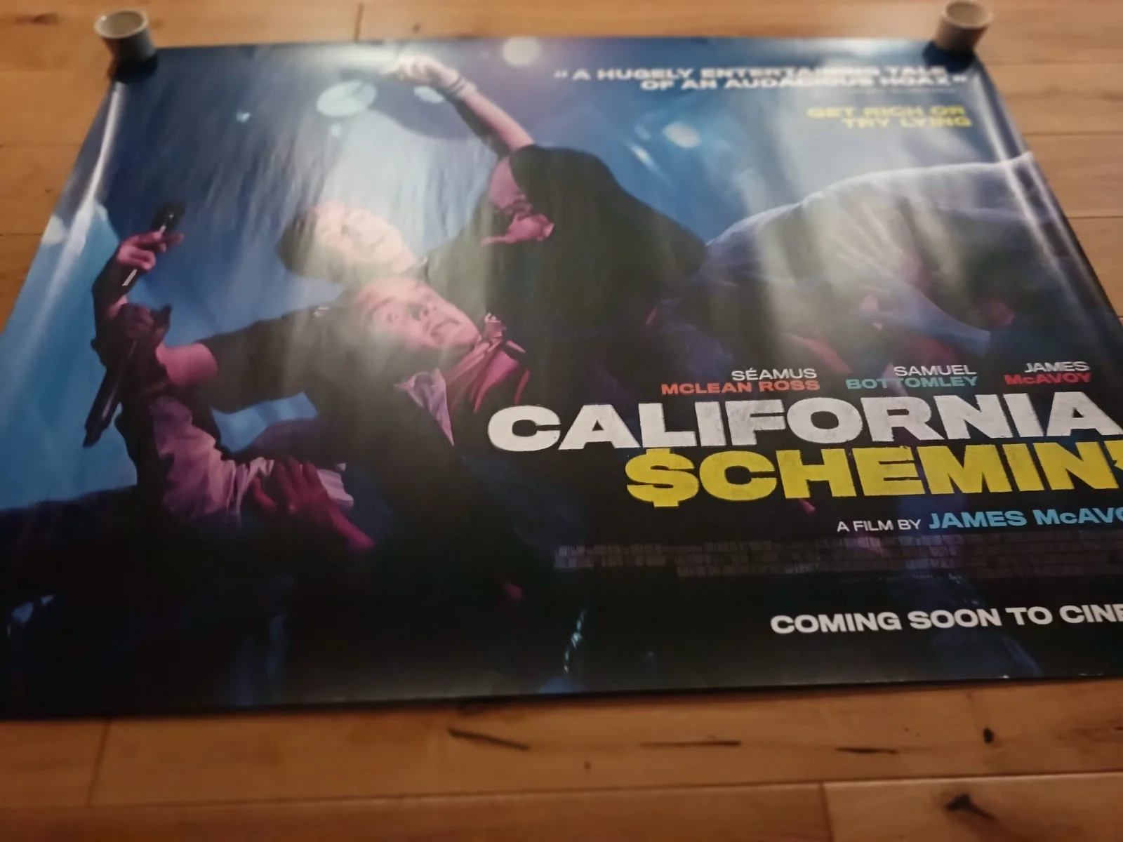 Calafornia Schemin' UK Cinema Quad Poster 30"x40" Double Sided, изображение 2