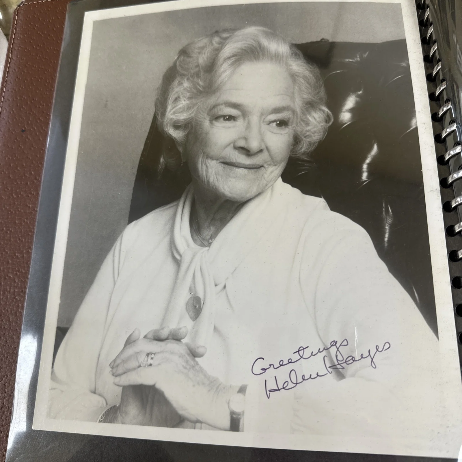 Helen Hayes Signed Letter + 2 Autograph Photos – Broadway Legend, изображение 2
