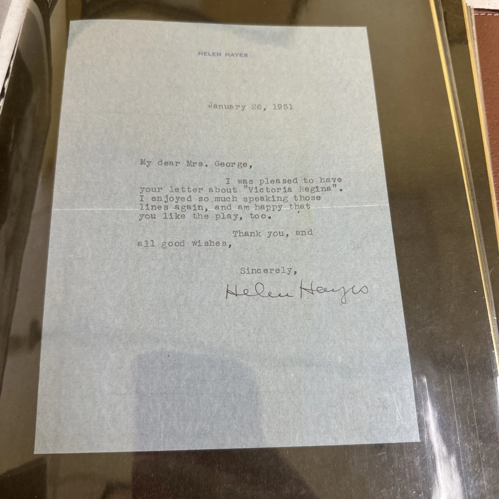 Helen Hayes Signed Letter + 2 Autograph Photos – Broadway Legend, изображение 3