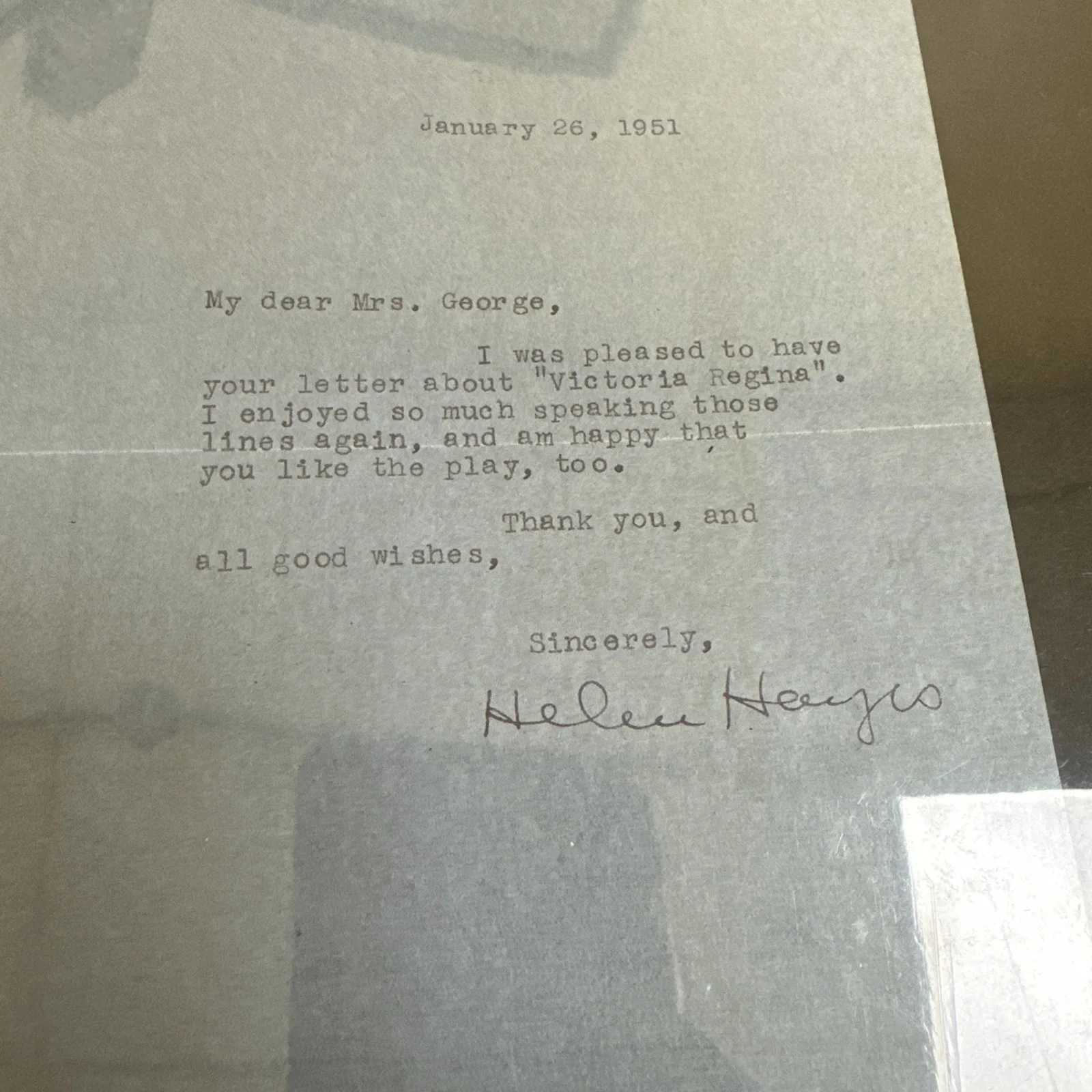 Helen Hayes Signed Letter + 2 Autograph Photos – Broadway Legend, изображение 4