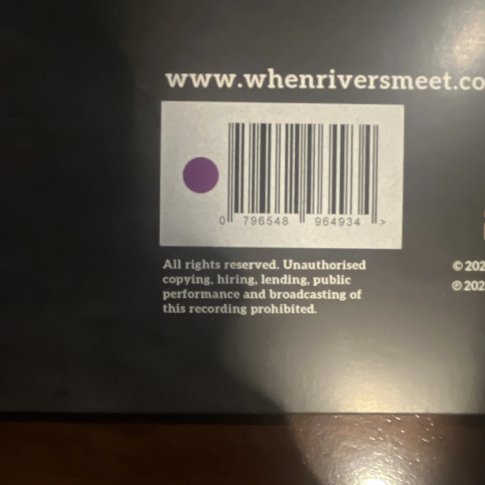 When Rivers Meet "Aces Are High" Signed Record Cover/Sleeve Autographed, image 3