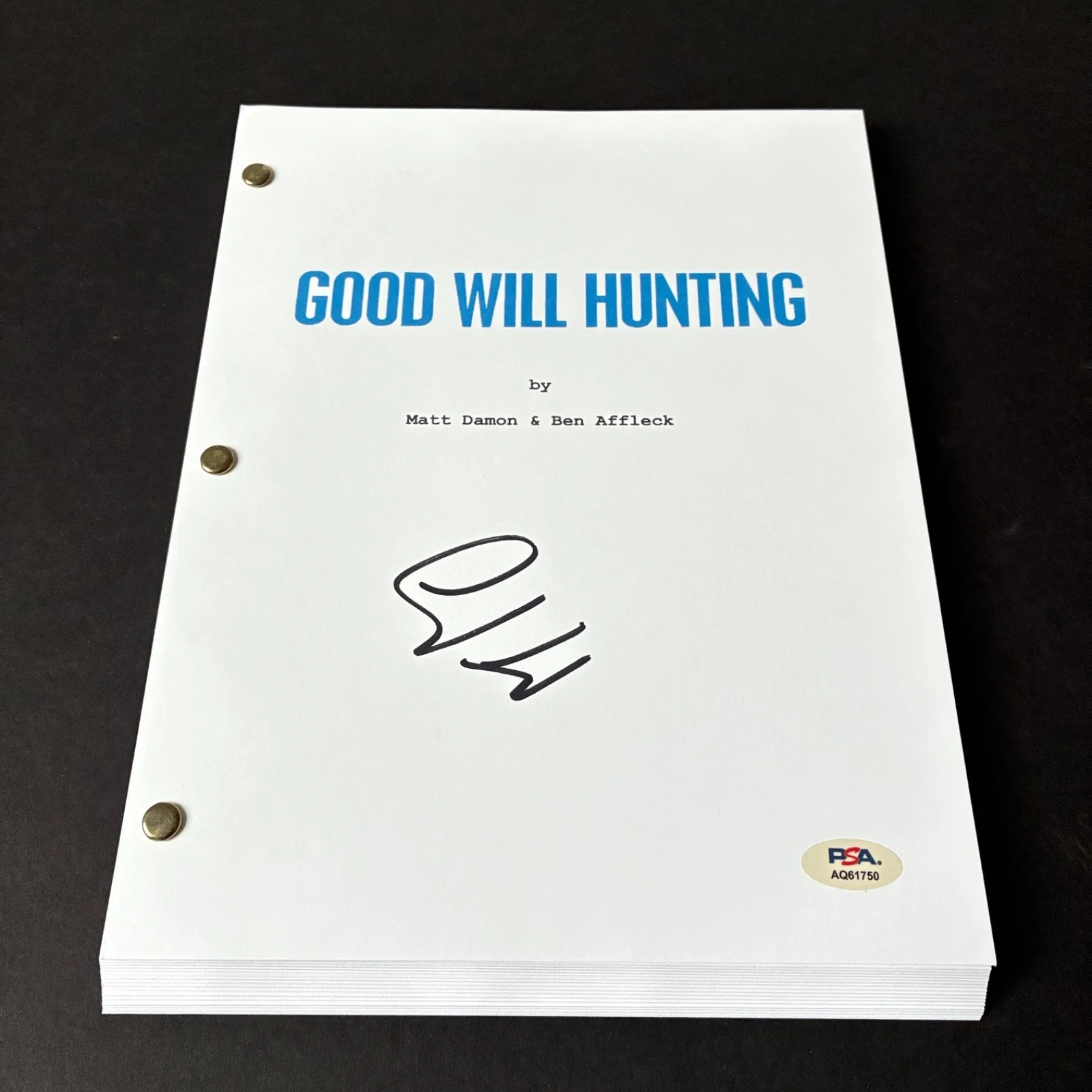 Stellan Skarsgard — STELLAN SKARSGARD SIGNED GOOD WILL HUNTING MOVIE SCRIPT FULL 121 PAGE PSA DNA