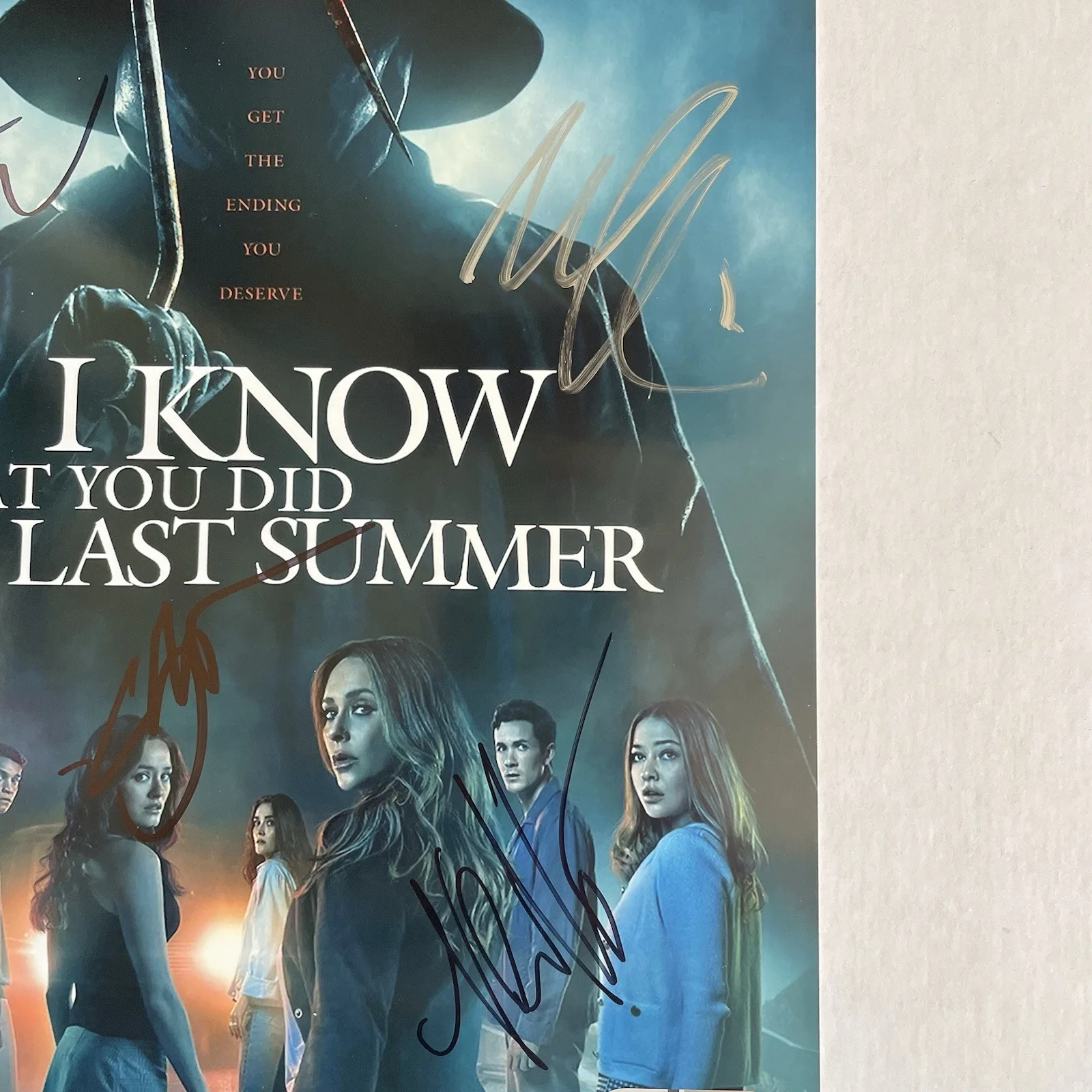 IKWYDLS CAST — RARE "I KNOW WHAT YOU DID LAST SUMMER" MULTI-CAST SIGNED by 7, 8x10 PHOTO SWAU, image 4