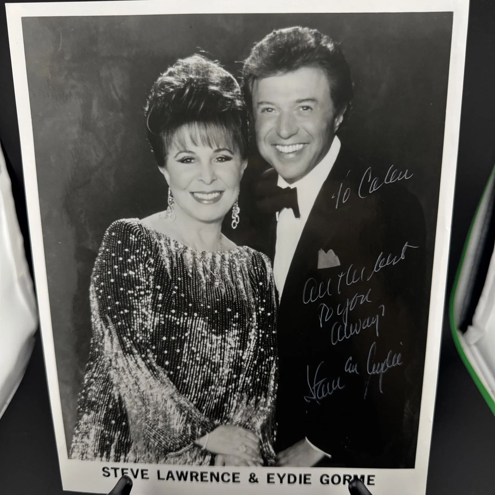 Steve Lawrence & Eydie Gorme signed photo Autograph, изображение 2