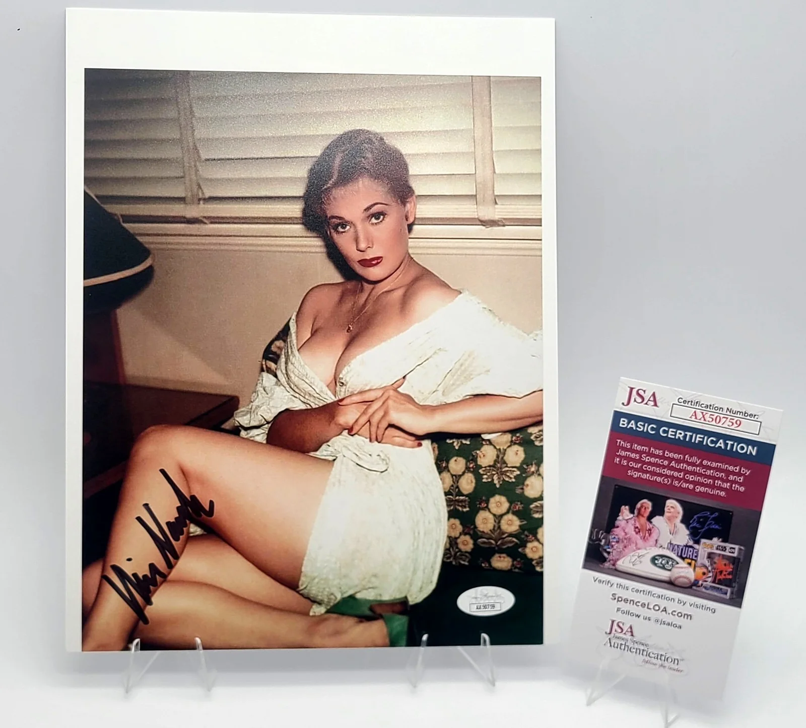 Kim Novak — Kim Novak Autographed 8x10 Photo – Hollywood Legend – JSA Certified, изображение 5