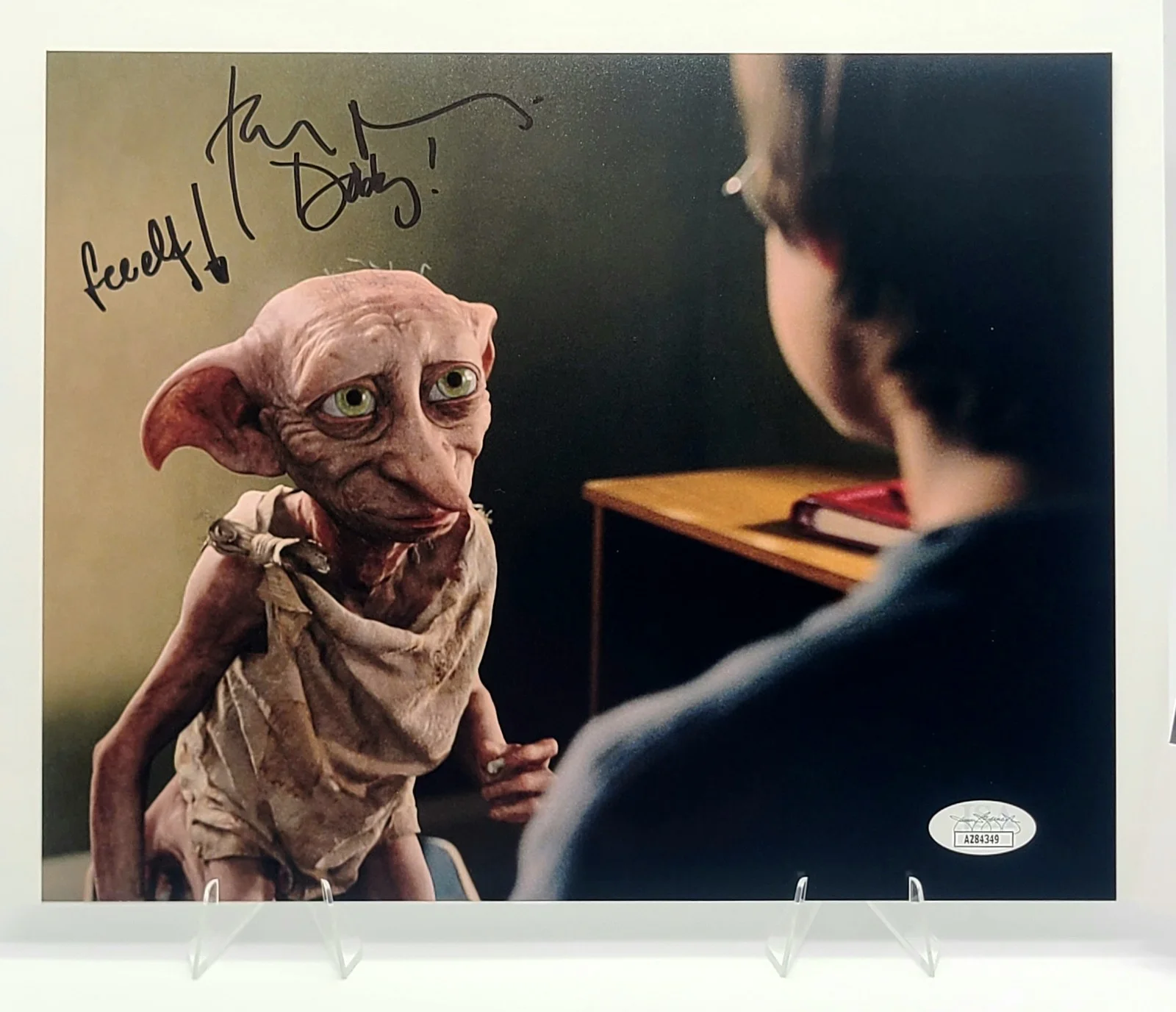 Toby Jones — Toby Jones Signed 8x10 Photo – Dobby Harry Potter Autograph – JSA COA, изображение 4