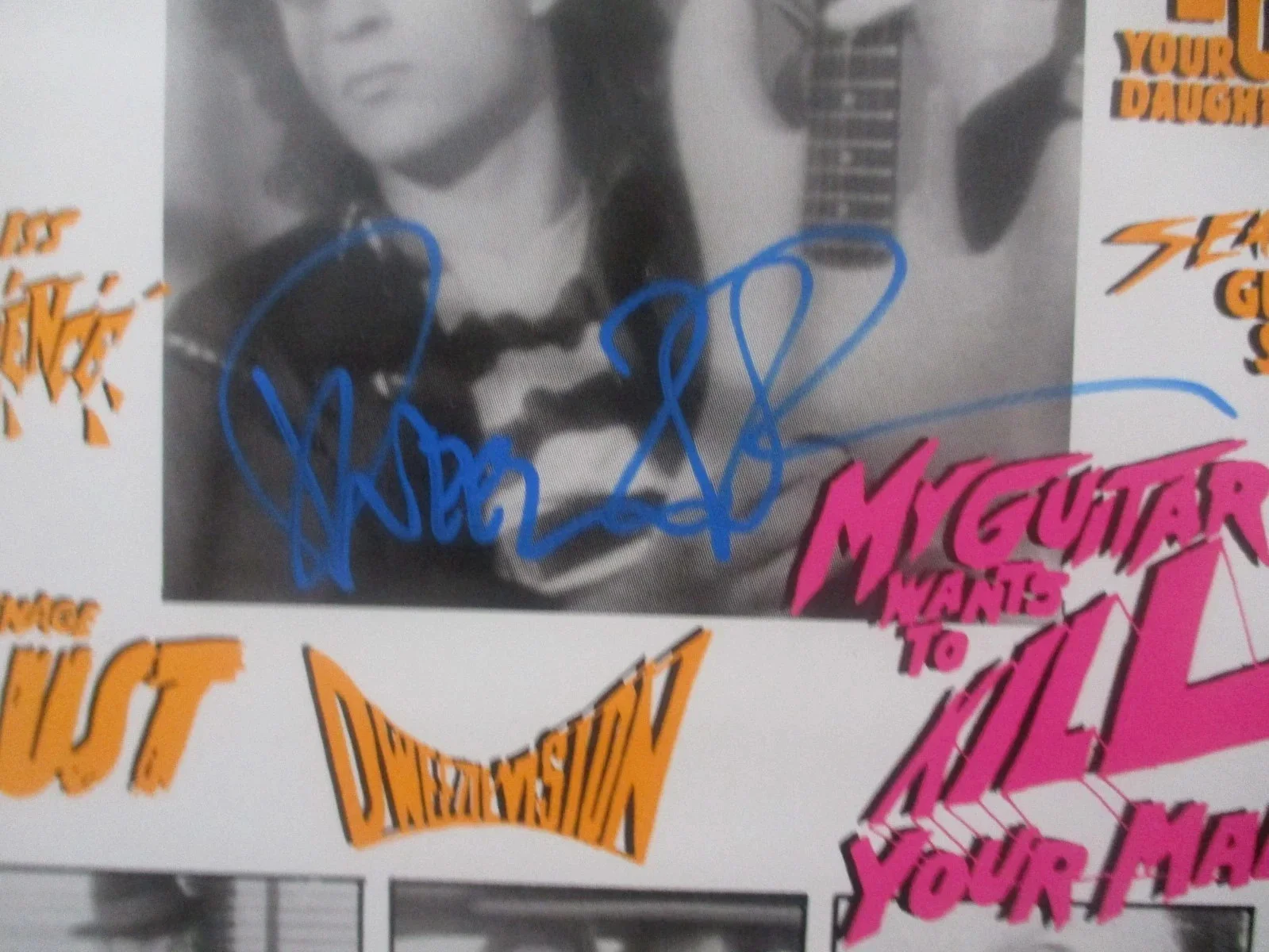 DWEEZIL ZAPPA AUTHENTIC SIGNED/AUTOGRAPHED VINYL RECORD 12" SINGLE--FRANK ZAPPA, image 3