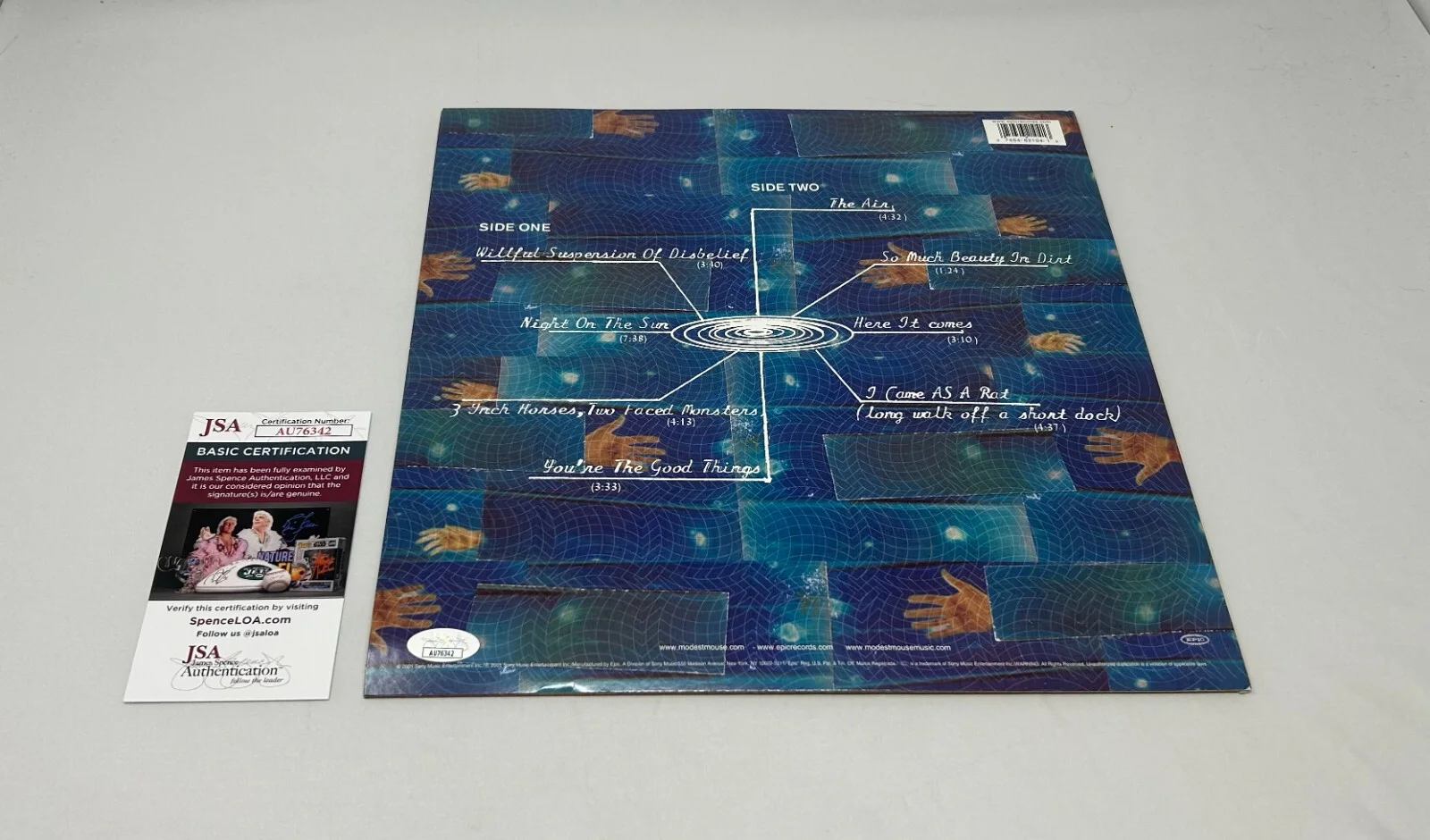 Isaac Brock signed Modest Mouse Nasty Everywhere Parlour Tricks Album JSA COA, изображение 2