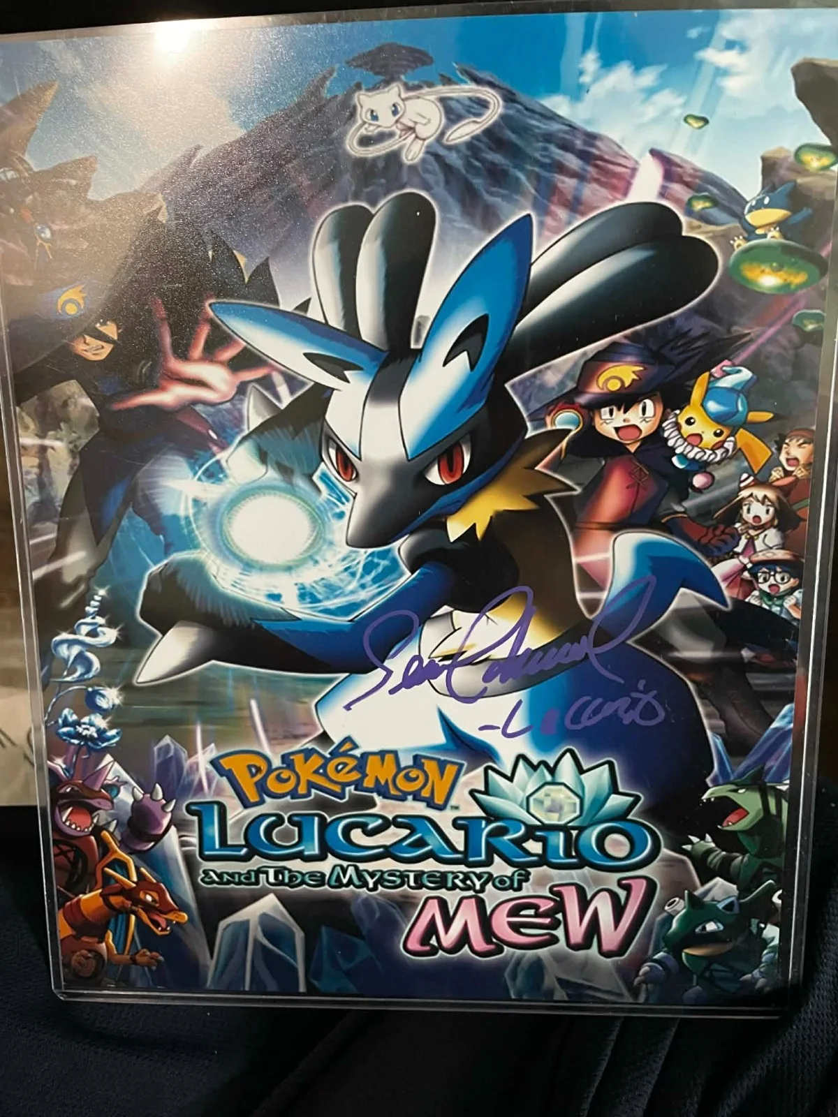 Sean Schemmel — Sean Schemmel signed autographed pokemon lucario Dragonball z Goku 8x10 photo