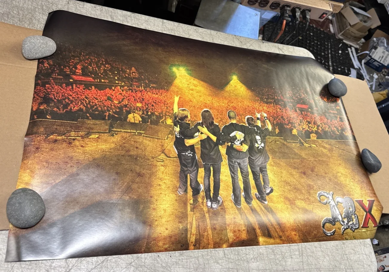 ALTER BRIDGE AB X Tour Concert Poster Autographed by all 4, 2 sided / 24x36 NOS, image 2