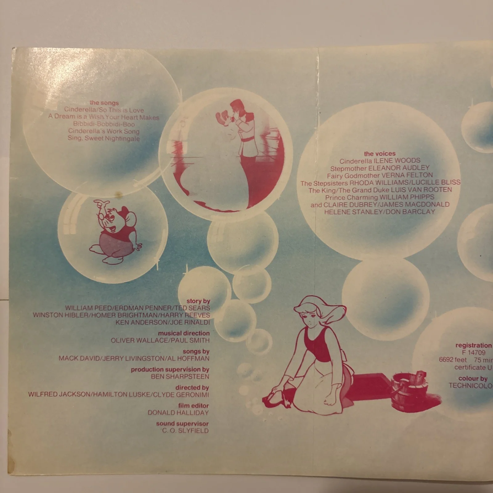 Cinderella ORIGINAL Press Campaign Book Walt Disney 1977, изображение 4
