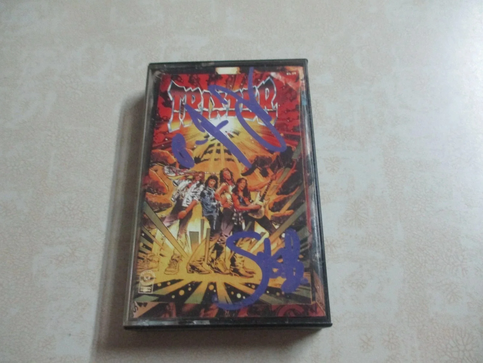TRIXTER AUTHENTIC AUTOGRAPHED/SIGNED SELF TITLED CASSETTE STEVE BROWN/PJ FARLEY, image 2