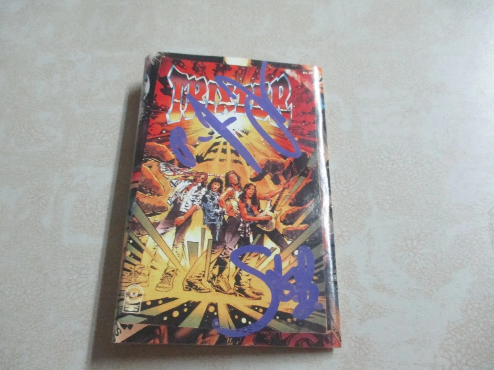 TRIXTER AUTHENTIC AUTOGRAPHED/SIGNED SELF TITLED CASSETTE STEVE BROWN/PJ FARLEY, image 4