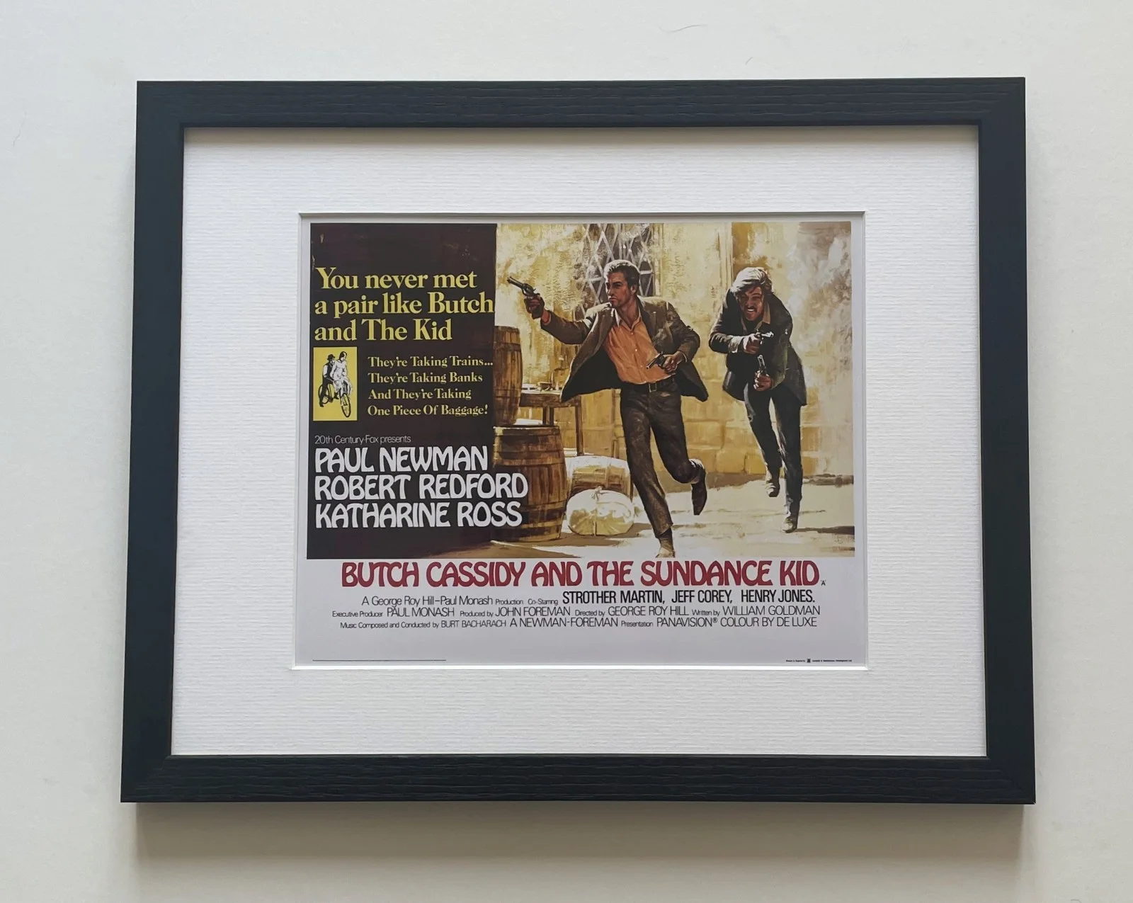 Butch Cassidy and The Sundance Kid Framed 8X10inch B&W Photo Print, изображение 2
