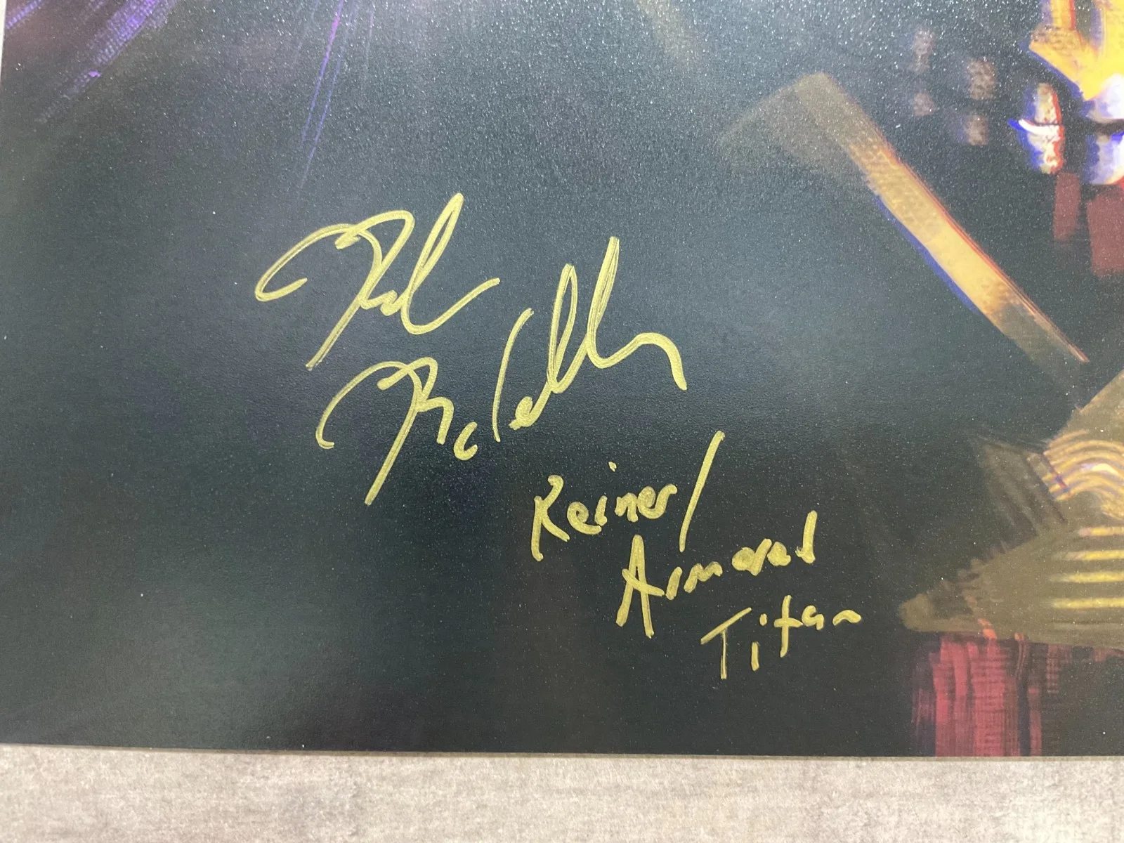 Robert McCollum — Robert McCollum Autographed Signed 8x10 Photo Armored Titan Attack on Titan COA, image 3