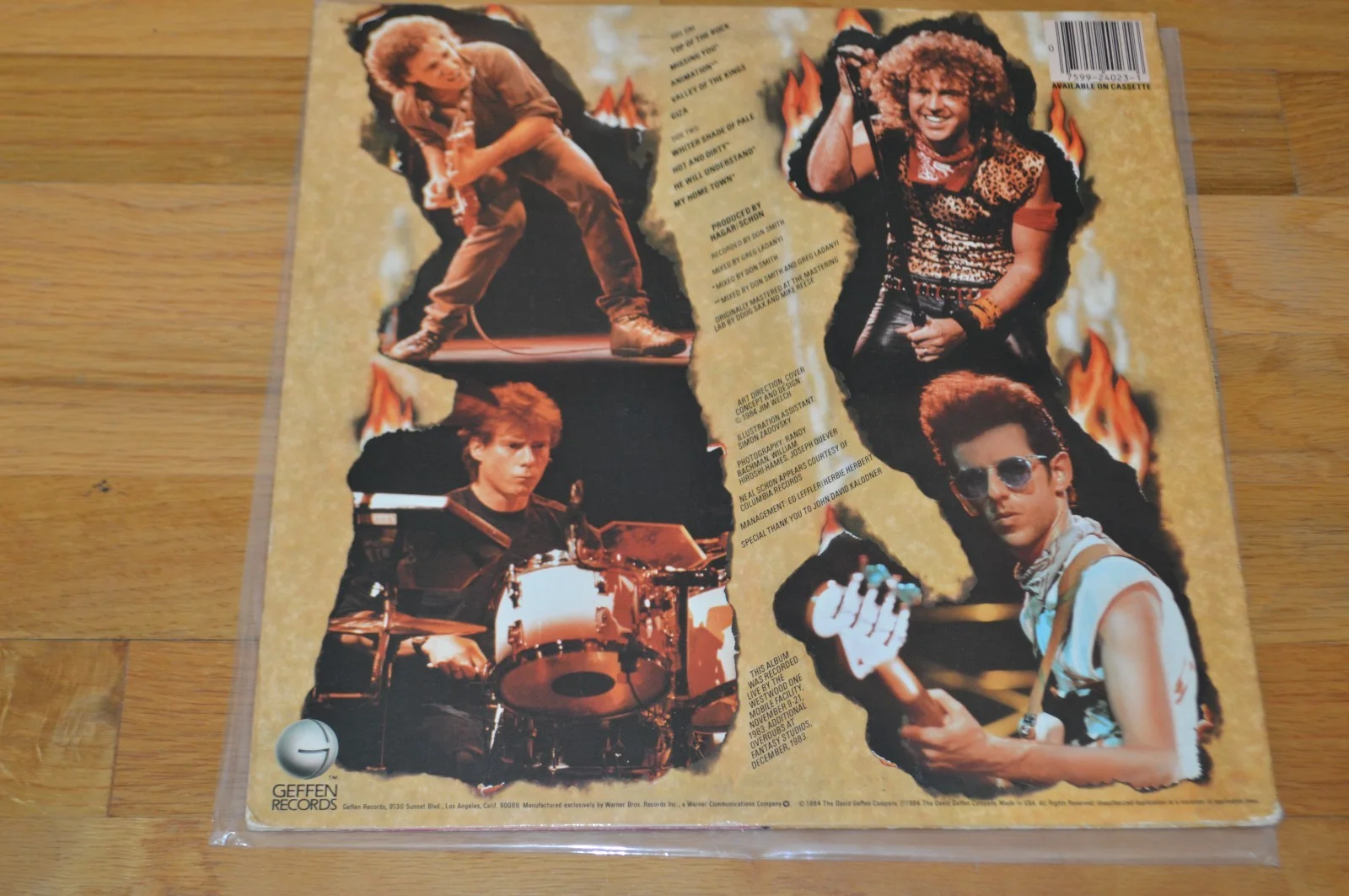 HSAS ~ Sammy Hagar Autographed "Through The Fire" Vinyl LP Cover w/ BGS Hologram, image 5