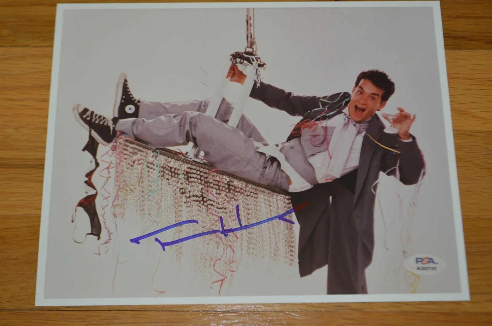 Tom Hanks — Tom Hanks Autographed 8x10 Vintage Color "Bachelor Party" Photo ~ PSA Hologram