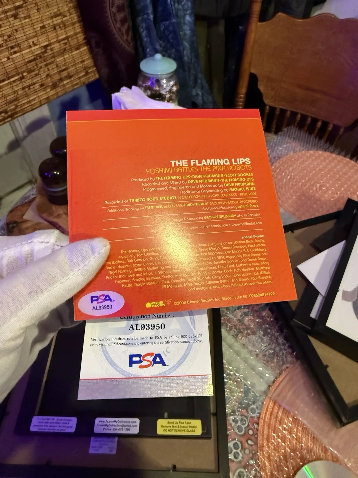 The Flaming Lips Signed CD Cover Wayne Coyne PSA DNA COA, image 2