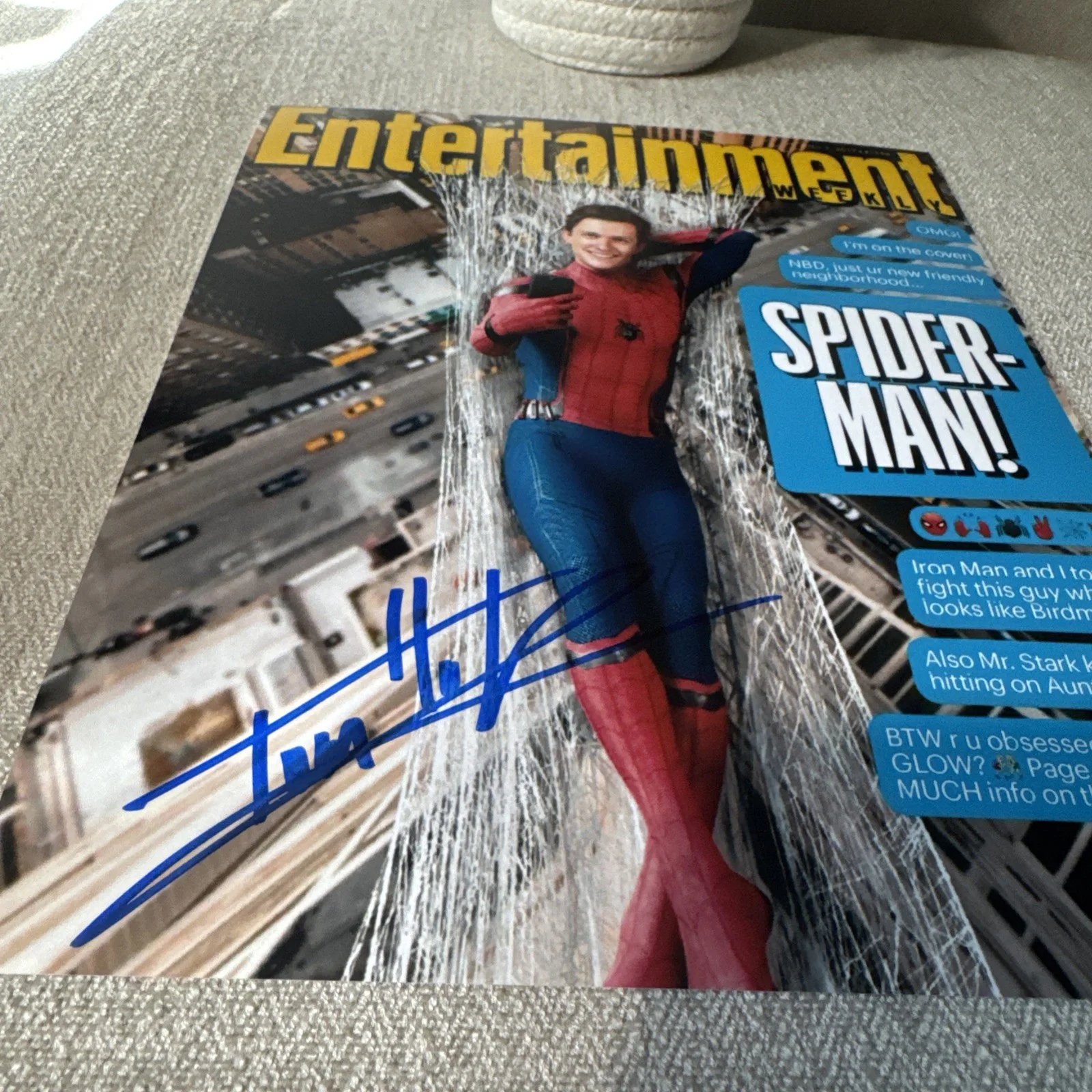 Tom Holland Spider-Man Autographed Signed 8X10 Photo w/COA Proof & Hologram !!, изображение 4