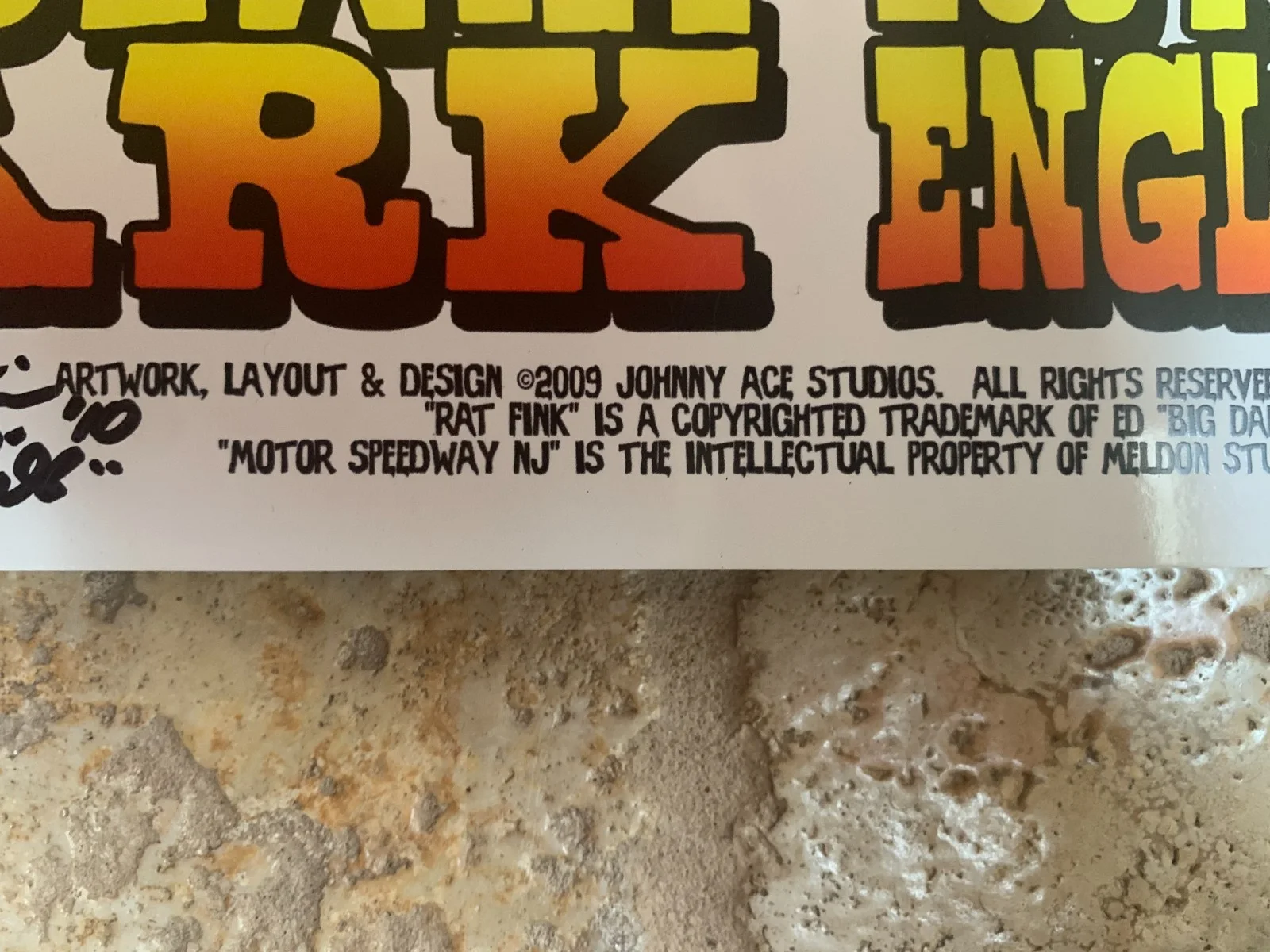 Los Straitjackets Rat Fink Poster by Johnny Ace Studios Signed 2009 11" x 17", изображение 3