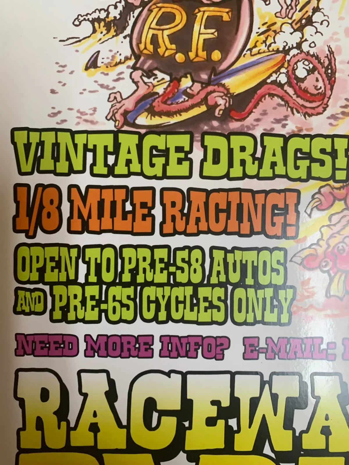 Los Straitjackets Rat Fink Poster by Johnny Ace Studios Signed 2009 11" x 17", изображение 5