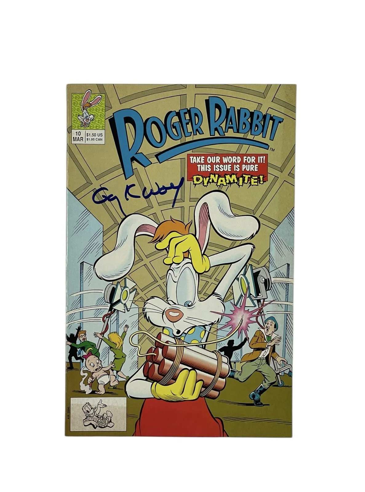 Gary K. Wolf — Who Framed Roger Rabbit Gary K. Wolf Signed Comic Book Cover Autographed JSA 🐰, image 2