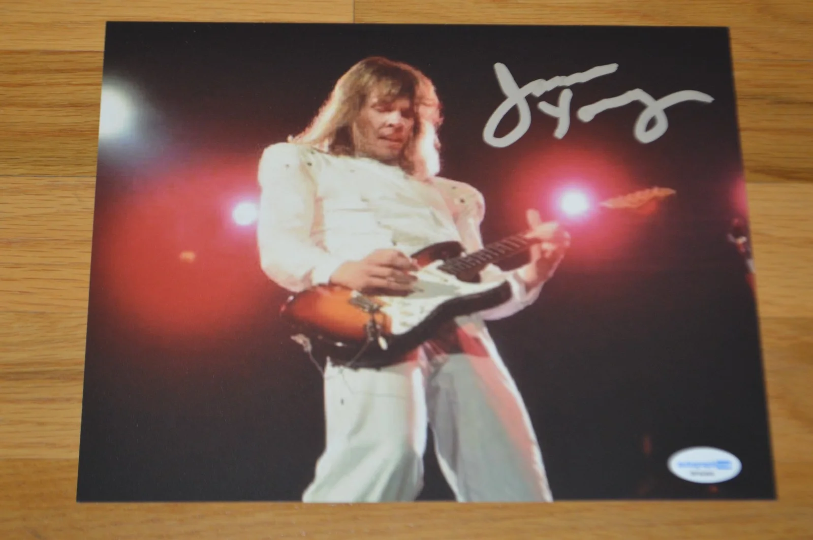 STYX ~ James Young Autographed Color 8x10 Photo with AUTOGRAPH COA, image 2