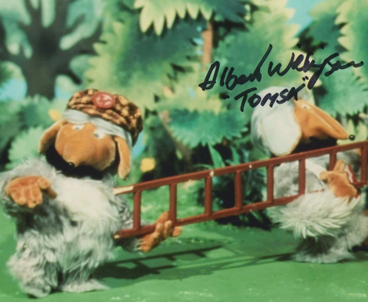 ALBERT WILKINSON hand-signed WOMBLING FREE 8x10 color animation w/ UACC RD COA, изображение 2