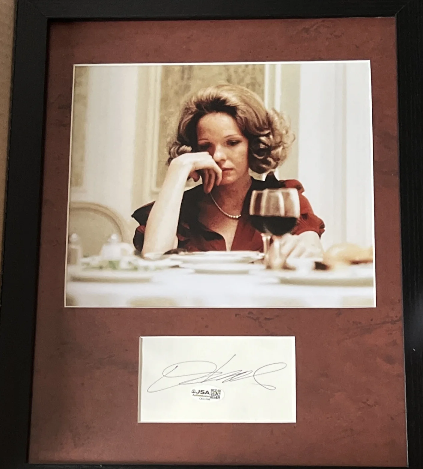 Diane Keaton — The Godfather Diane Keaton Autographed Signed 11x14 Framed Disp Photo JSA COA, изображение 2