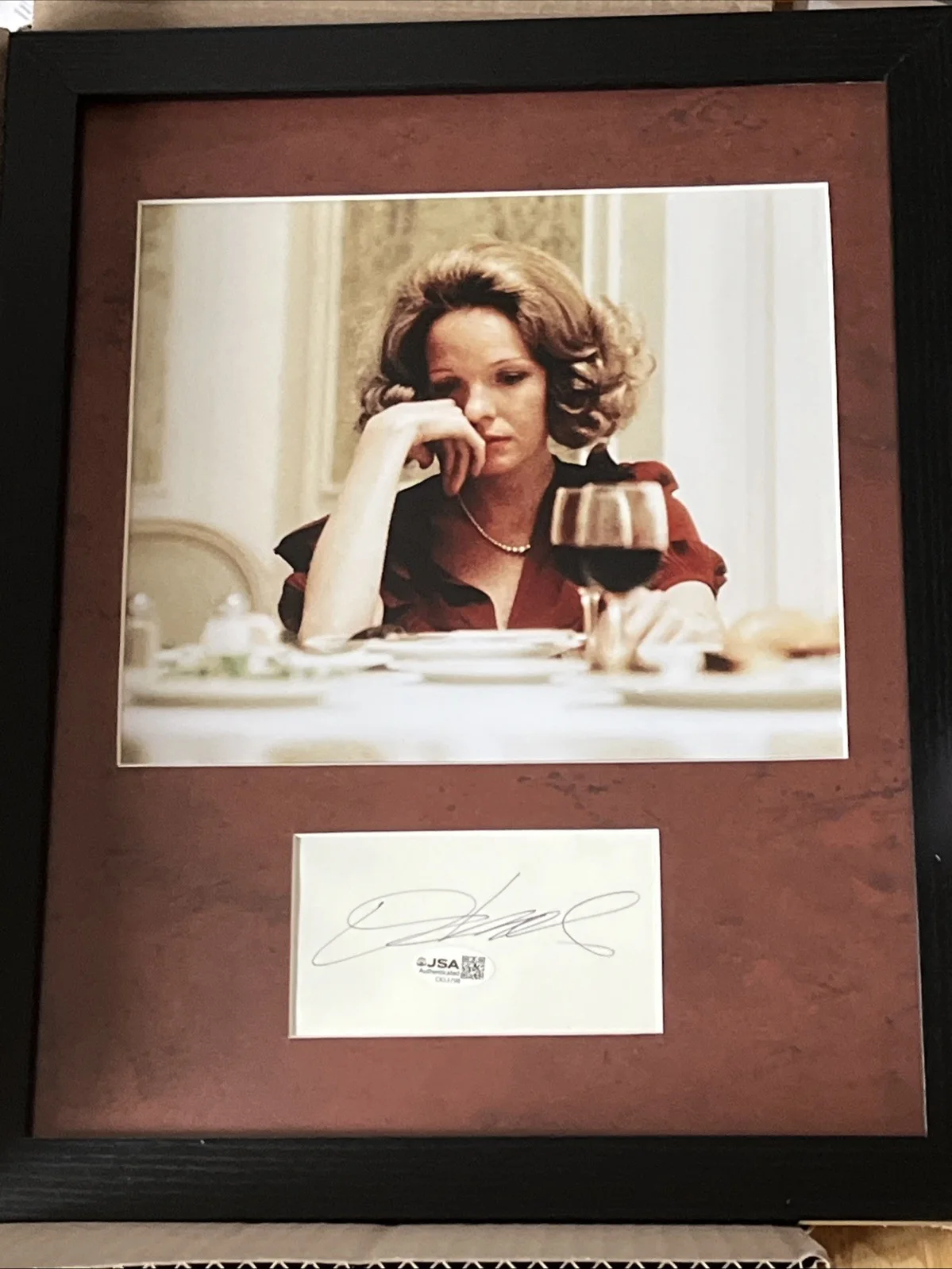 Diane Keaton — The Godfather Diane Keaton Autographed Signed 11x14 Framed Disp Photo JSA COA, изображение 4