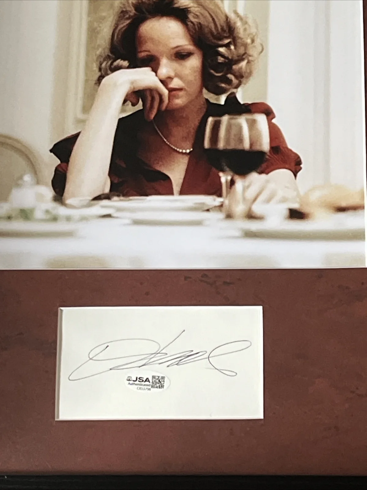 Diane Keaton — The Godfather Diane Keaton Autographed Signed 11x14 Framed Disp Photo JSA COA, изображение 5