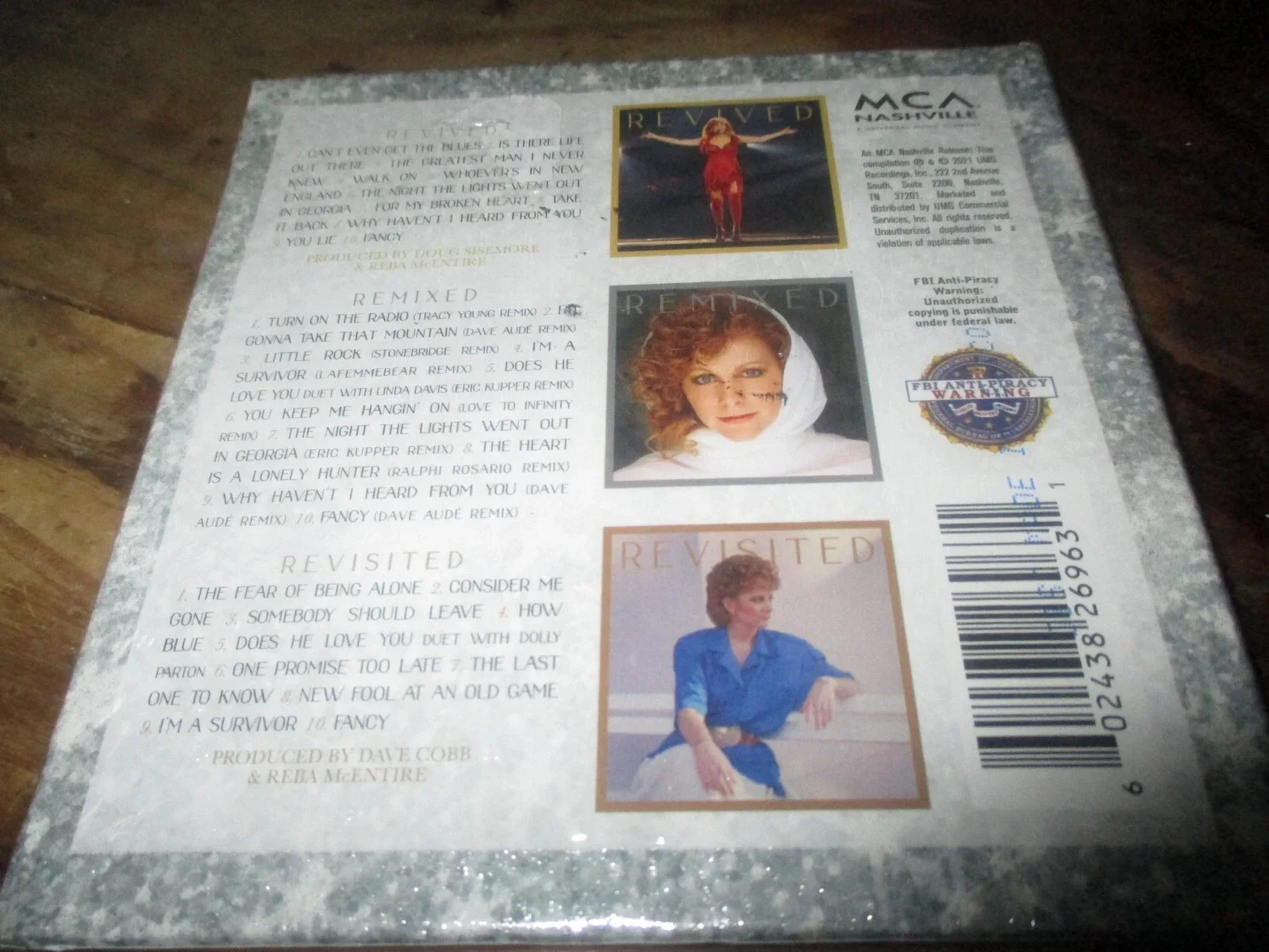 REBA MCENTIRE authentic signed/autographed 3 cd's REVIVED REMIXED REVISITED--JSA, image 3