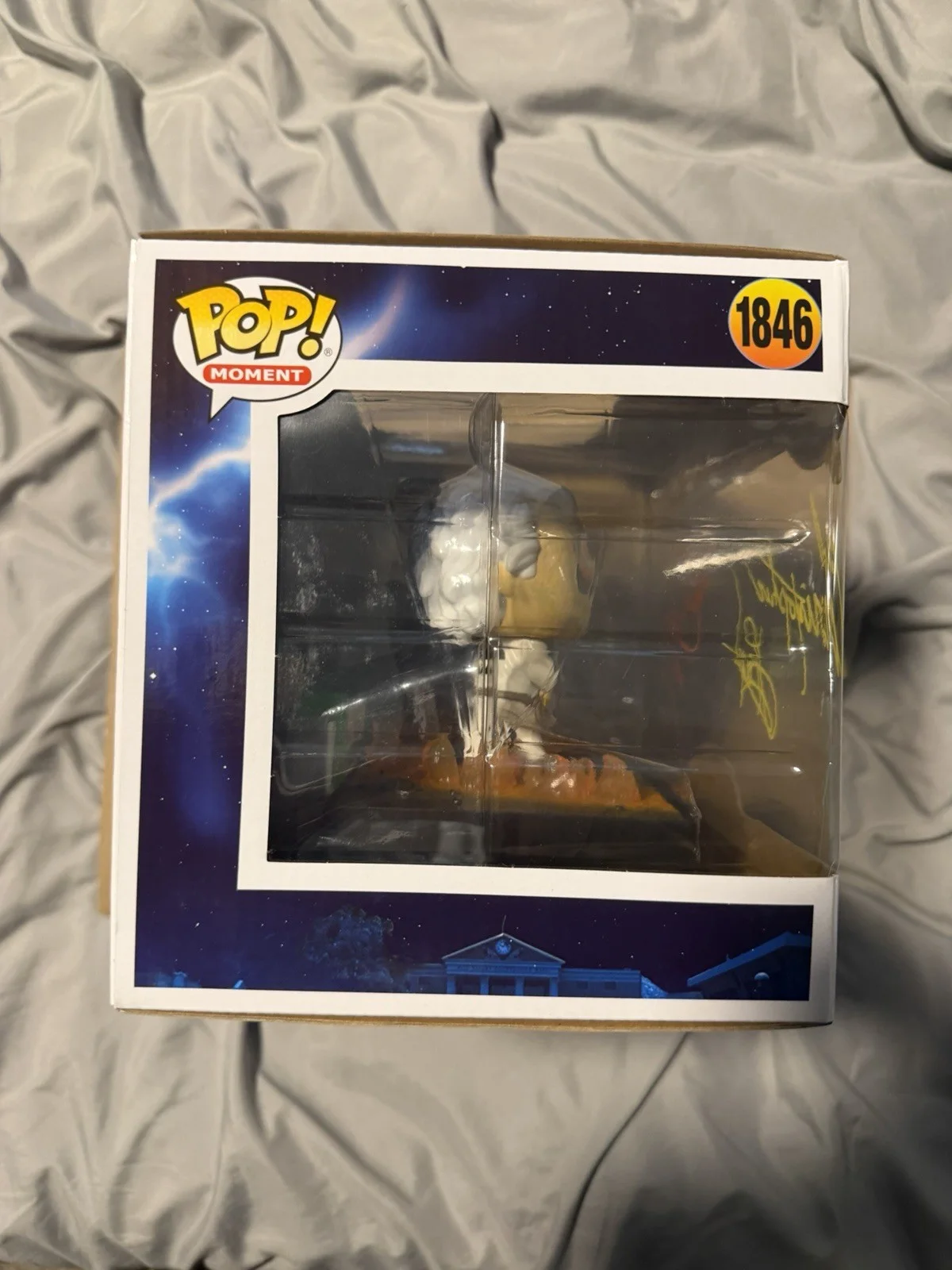 Michael J Fox, Christopher Lloyd — マイケル J フォックス & クリストファー ロイド サイン入り Doc & Marty Funko Mas CoA LOA付き, image 4
