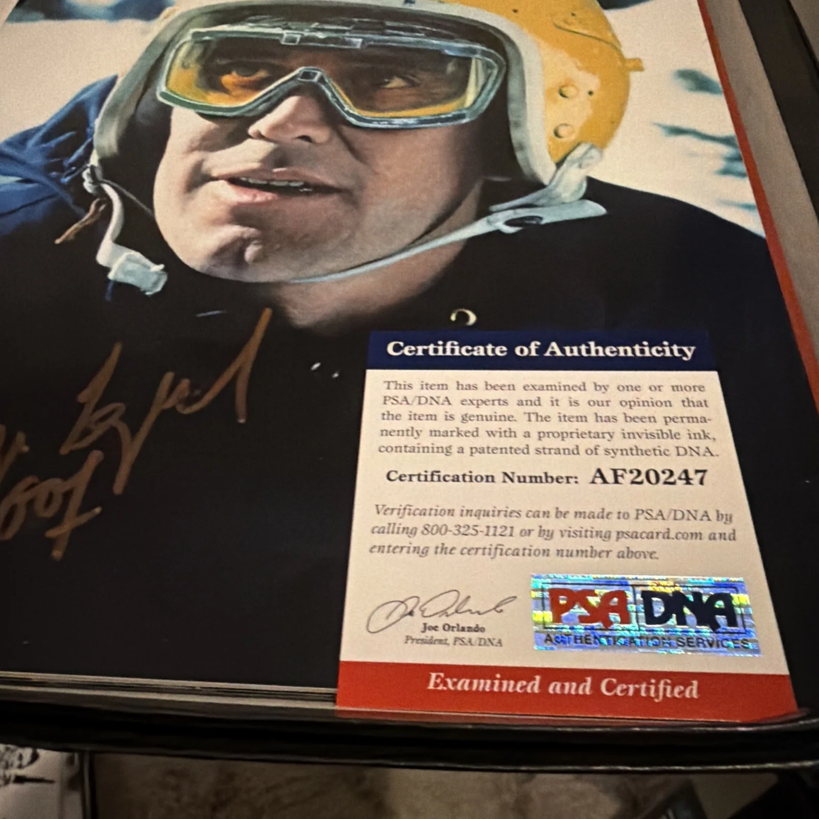 George Lazenby (James Bond 007) signed 8x10 Autograph Photo PSA COA Cert, изображение 4
