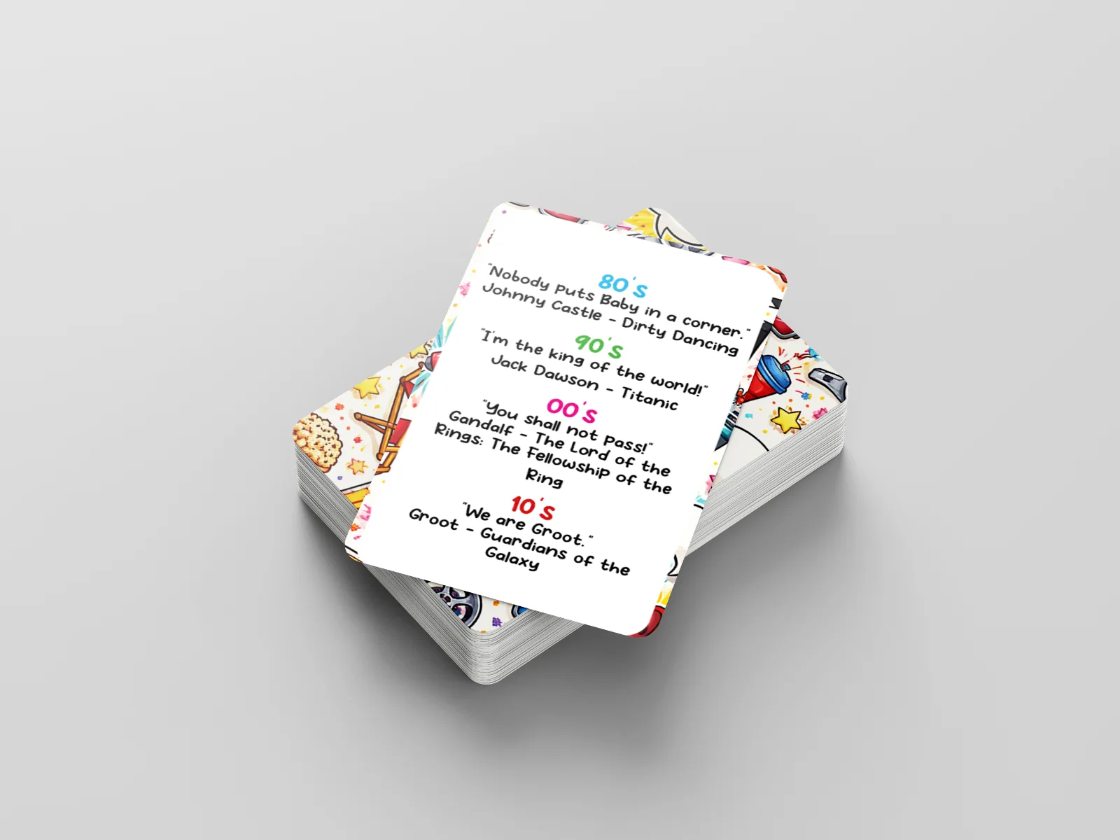 Who Said It Movie Decades Card Game – Film Quote Trivia Party Game Fun, изображение 2