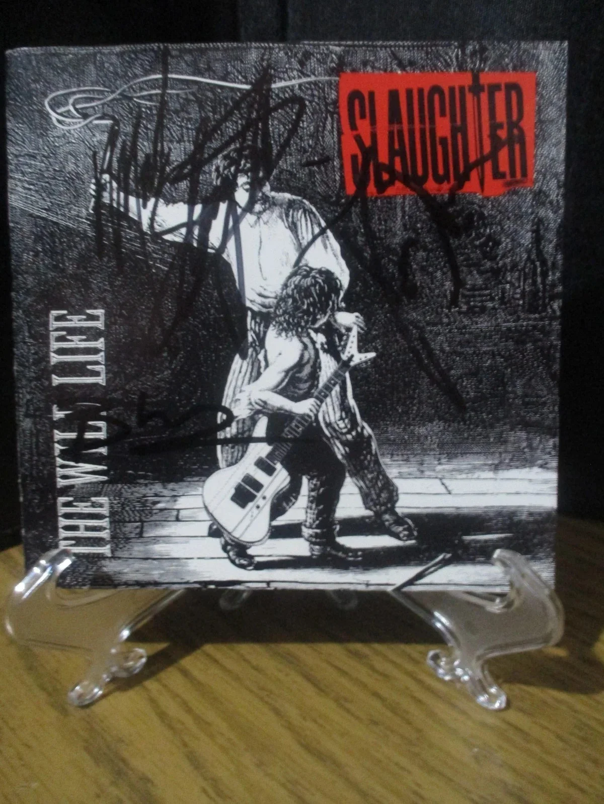 SLAUGHTER AUTHENTIC AUTOGRAPHED/SIGNED THE WILD LIFE CD MARK + 2, image 2