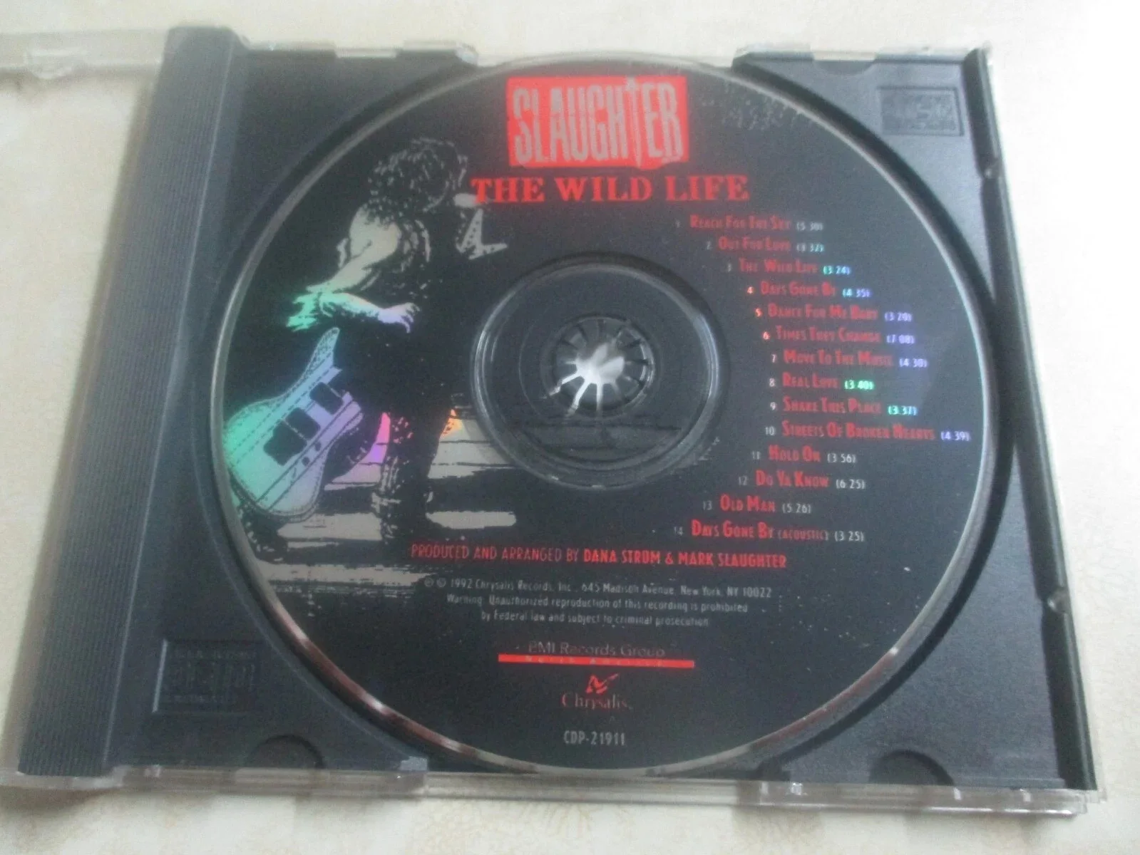 SLAUGHTER AUTHENTIC AUTOGRAPHED/SIGNED THE WILD LIFE CD MARK + 2, image 5