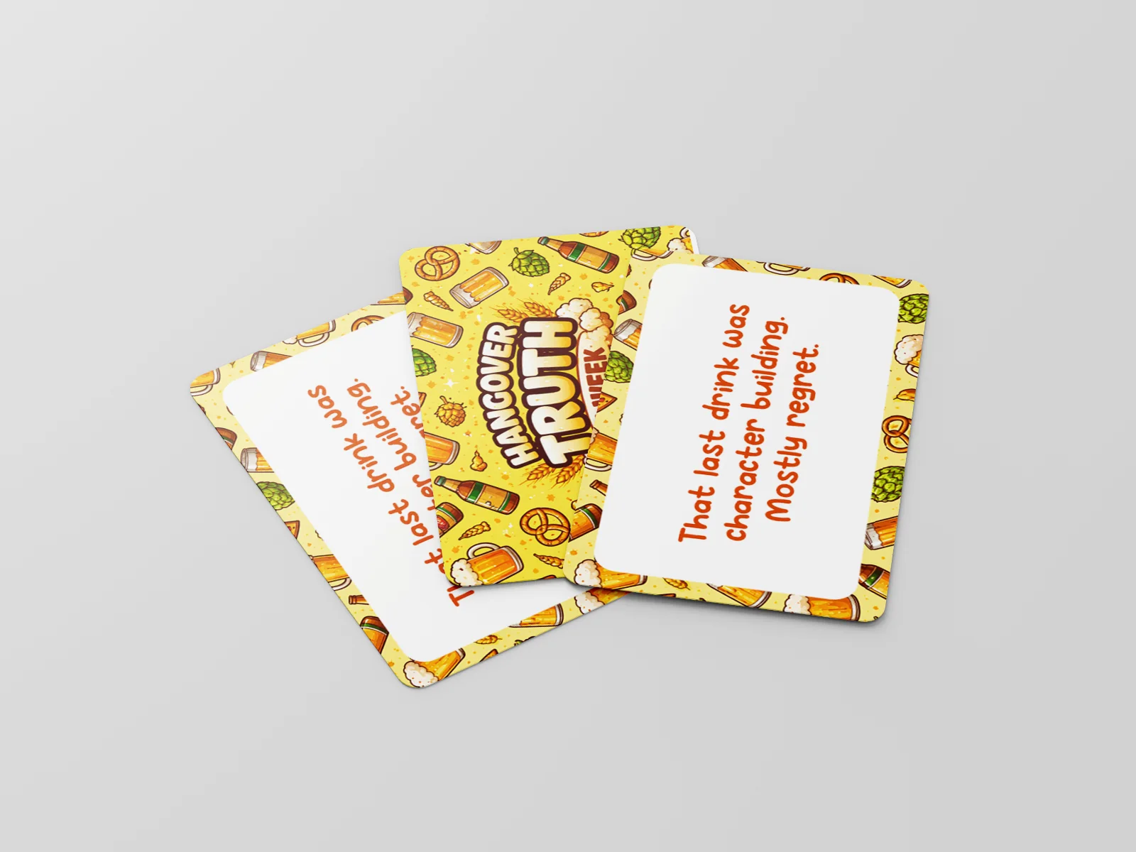 Hangover Truth A Week Deck – 52 Funny Drinking Reality Cards Gift Game, image 4
