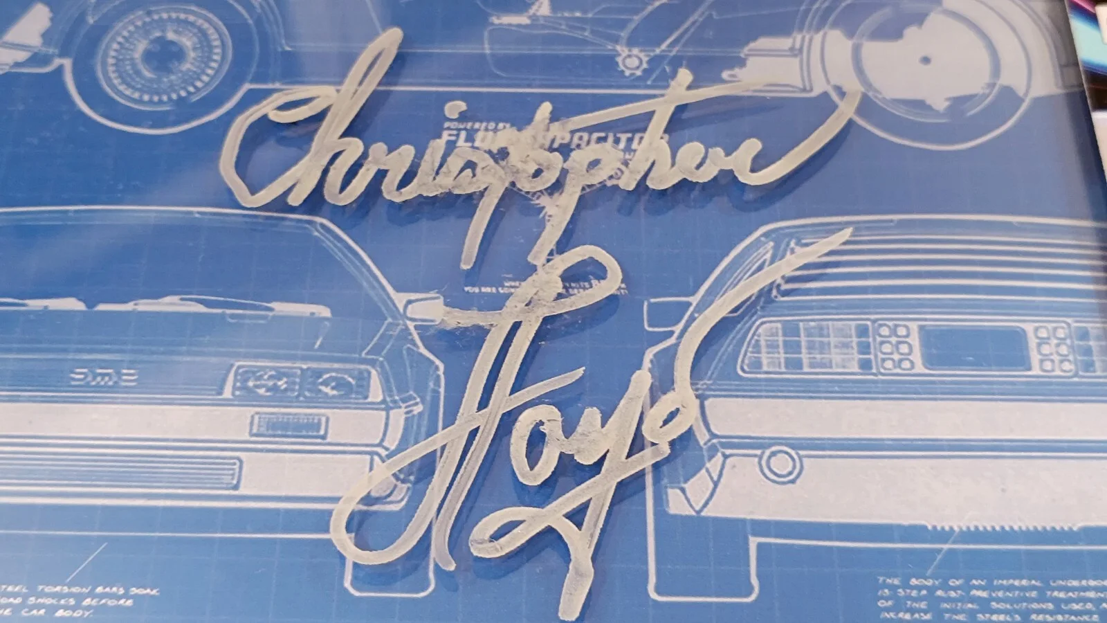 Christopher Lloyd — Silver Back To The Future DeLorean Blueprint 9.9 CGC Christopher Lloyd 1.oz, image 5