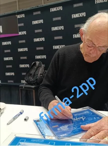 Christopher Lloyd — Silver Back To The Future DeLorean Blueprint 9.9 CGC Signed Christopher Lloyd, image 3
