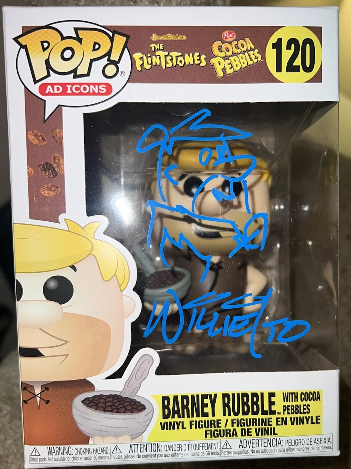 Willie Ito — Willie Ito , Signed autographed Funko Pop￼ Barney Rubble Sketch Coco Pebbles